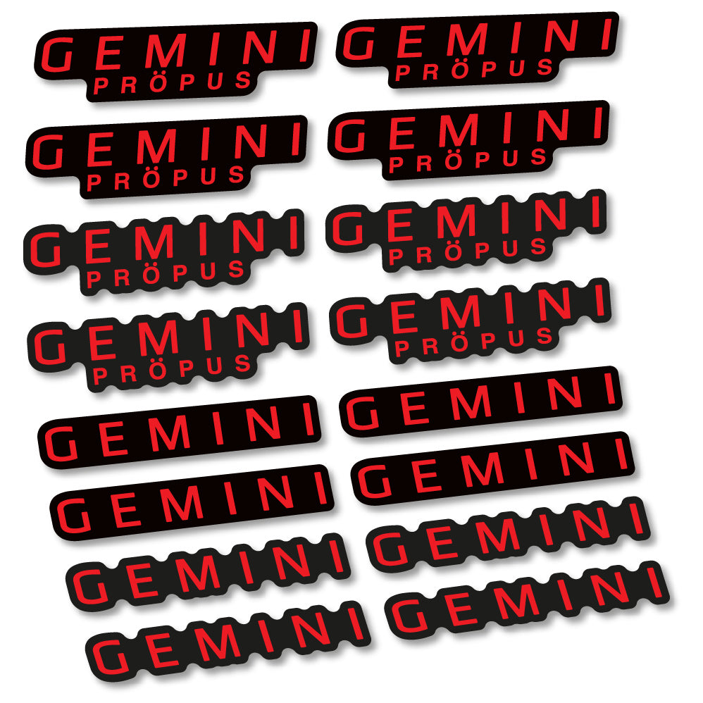 Decal Gemini Propus, handlebar, Sticker Vinyl