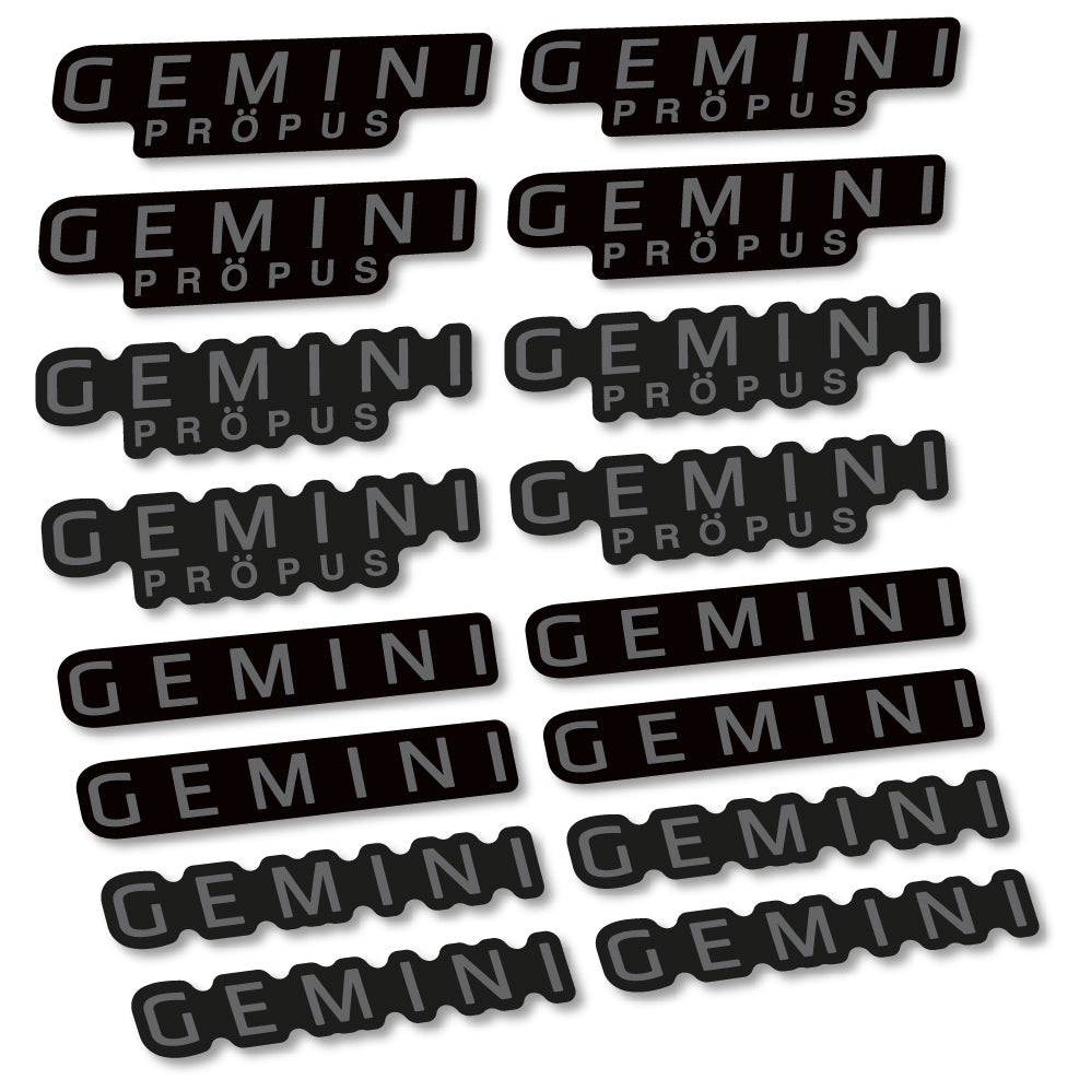 Decal Gemini Propus, handlebar, Sticker Vinyl