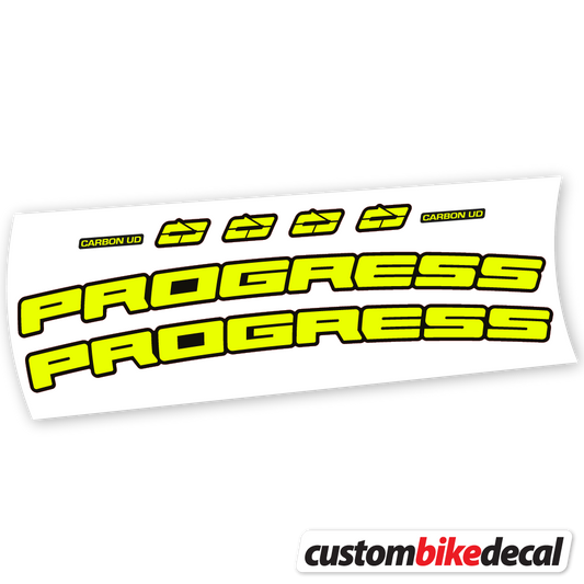 Decal Progress PG-235 MTB Carbon Cockpit -17º, Handlebar sticker vinyl