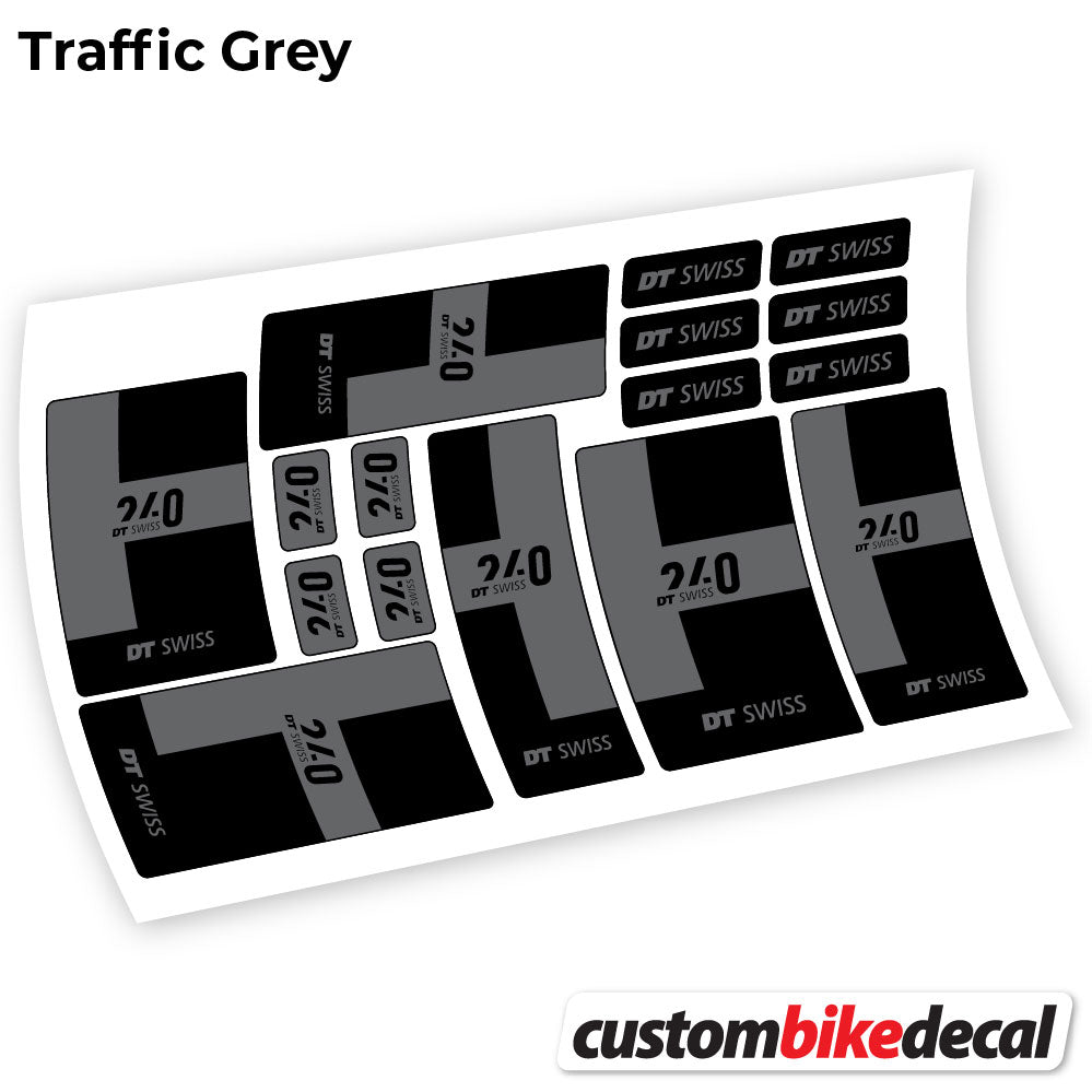 Aufkleber, DT Swiss 240 2021, Buchsen, Sticker Vinyl