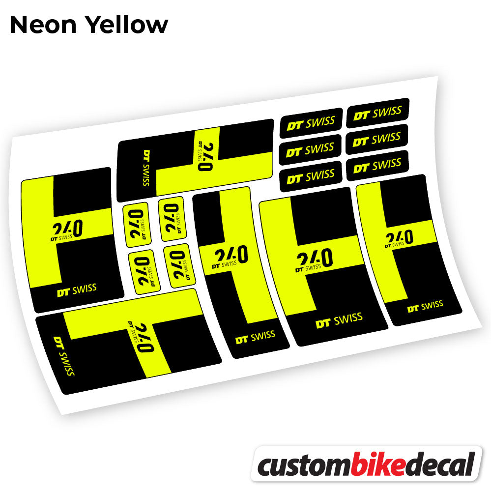 Aufkleber, DT Swiss 240 2021, Buchsen, Sticker Vinyl