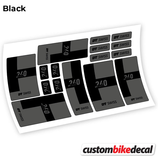 Aufkleber, DT Swiss 240 2021, Buchsen, Sticker Vinyl