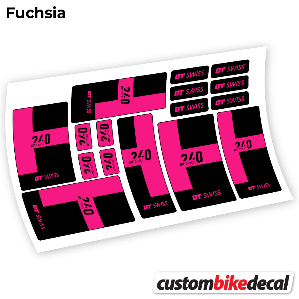 Aufkleber, DT Swiss 240 2021, Buchsen, Sticker Vinyl
