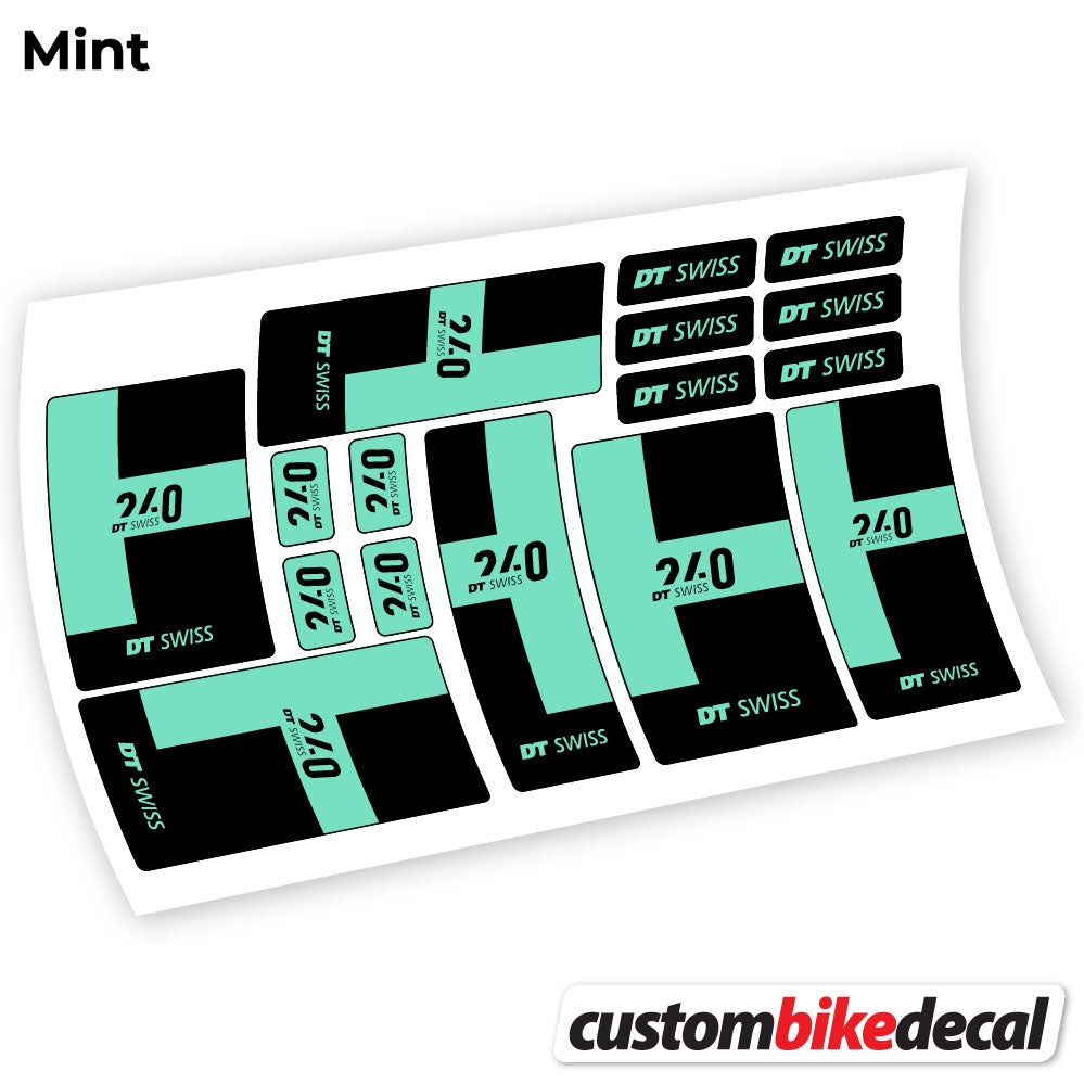 Aufkleber, DT Swiss 240 2021, Buchsen, Sticker Vinyl