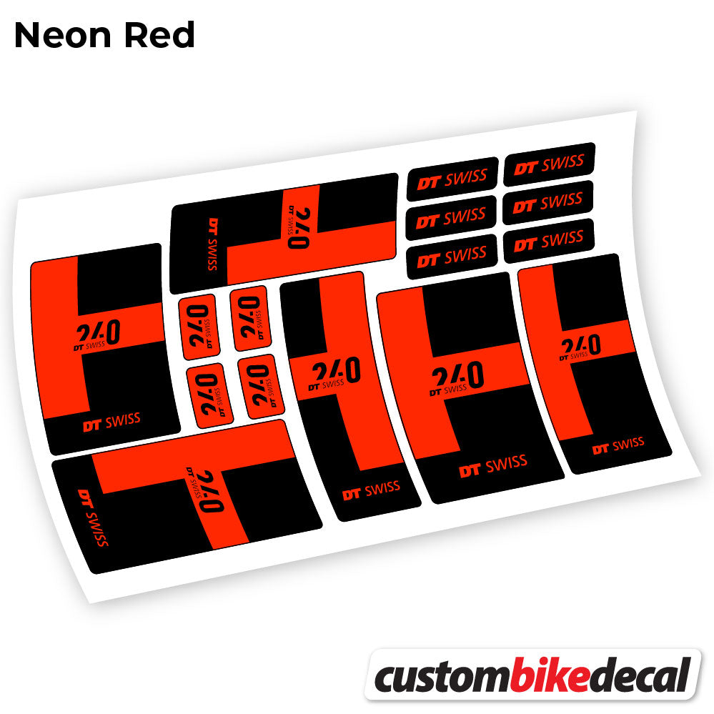 Aufkleber, DT Swiss 240 2021, Buchsen, Sticker Vinyl