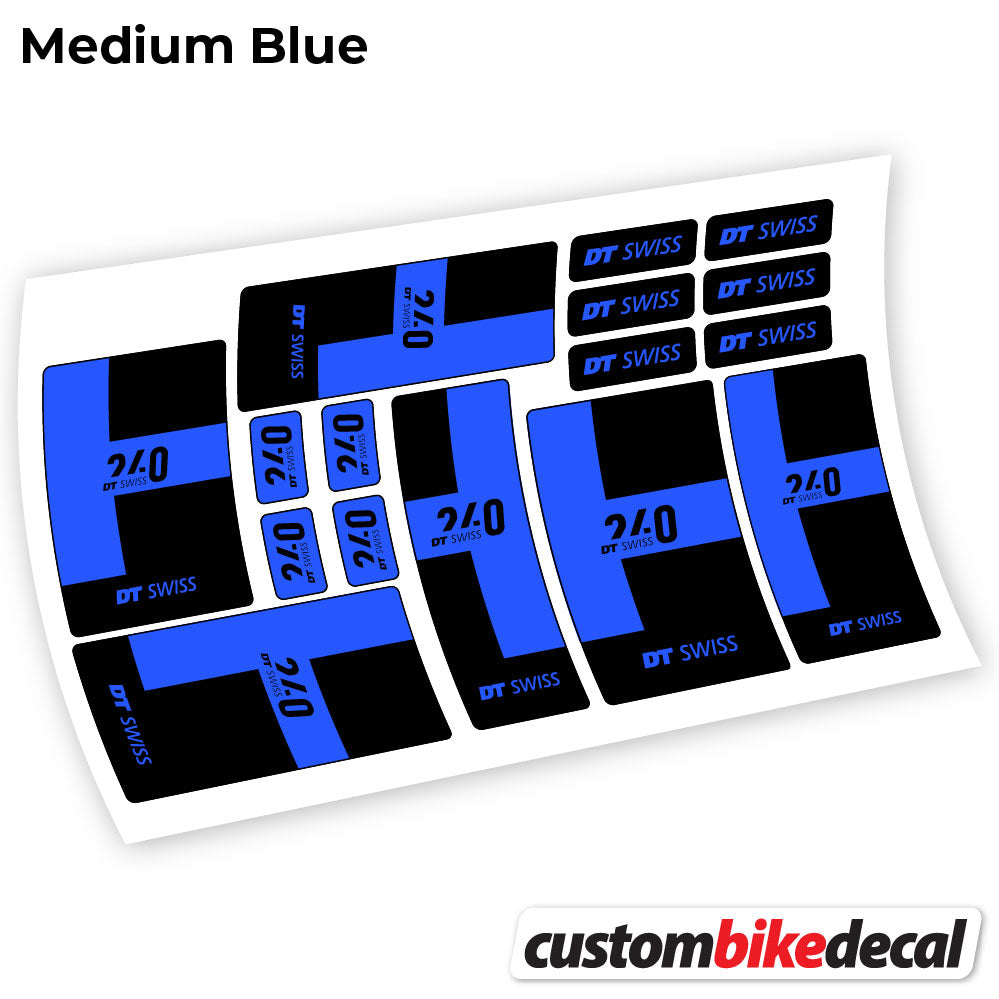 Aufkleber, DT Swiss 240 2021, Buchsen, Sticker Vinyl