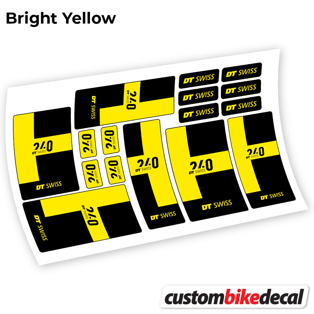 Aufkleber, DT Swiss 240 2021, Buchsen, Sticker Vinyl