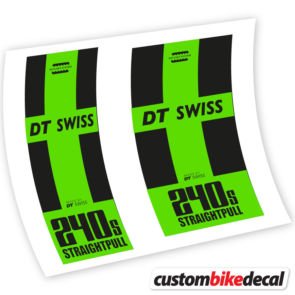 Vinyl-Aufkleber kompatibel mit DT Swiss 240 Straightpull Hub – benutzerdefinierte Hub-Aufkleber