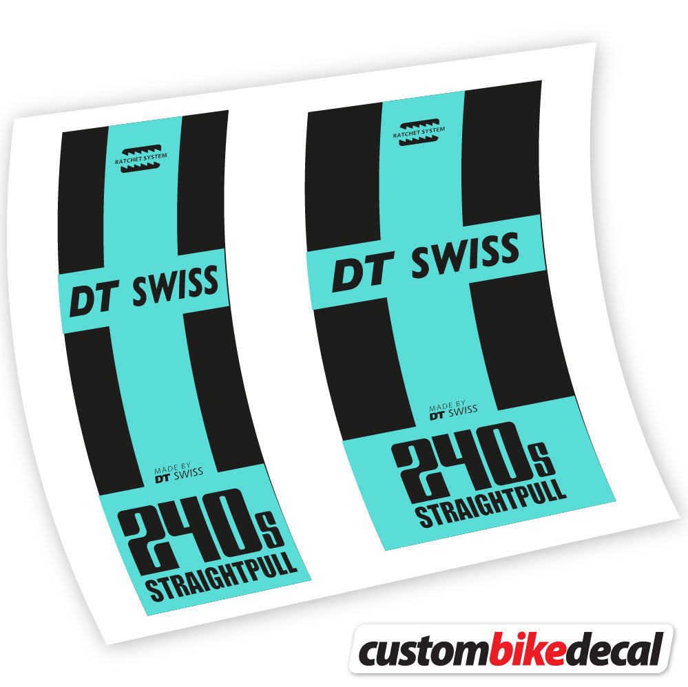Vinyl-Aufkleber kompatibel mit DT Swiss 240 Straightpull Hub – benutzerdefinierte Hub-Aufkleber