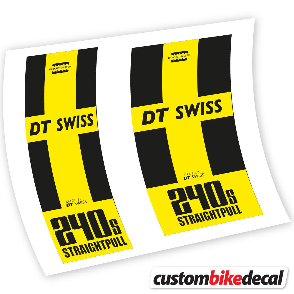 Vinyl-Aufkleber kompatibel mit DT Swiss 240 Straightpull Hub – benutzerdefinierte Hub-Aufkleber