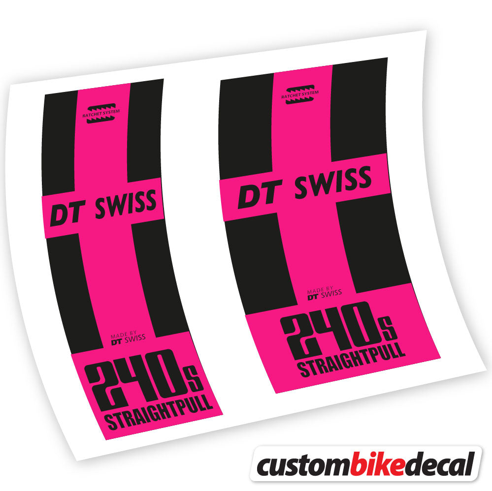 Vinyl-Aufkleber kompatibel mit DT Swiss 240 Straightpull Hub – benutzerdefinierte Hub-Aufkleber