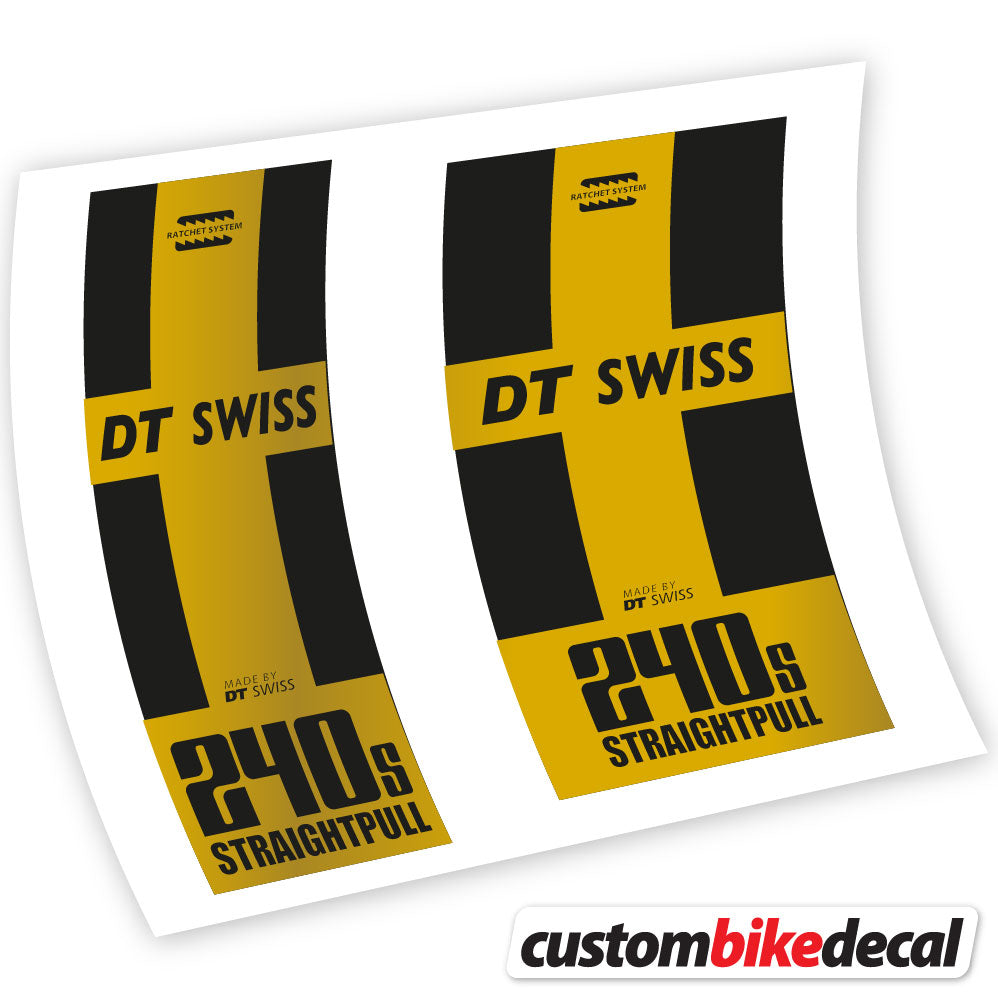 Vinyl-Aufkleber kompatibel mit DT Swiss 240 Straightpull Hub – benutzerdefinierte Hub-Aufkleber