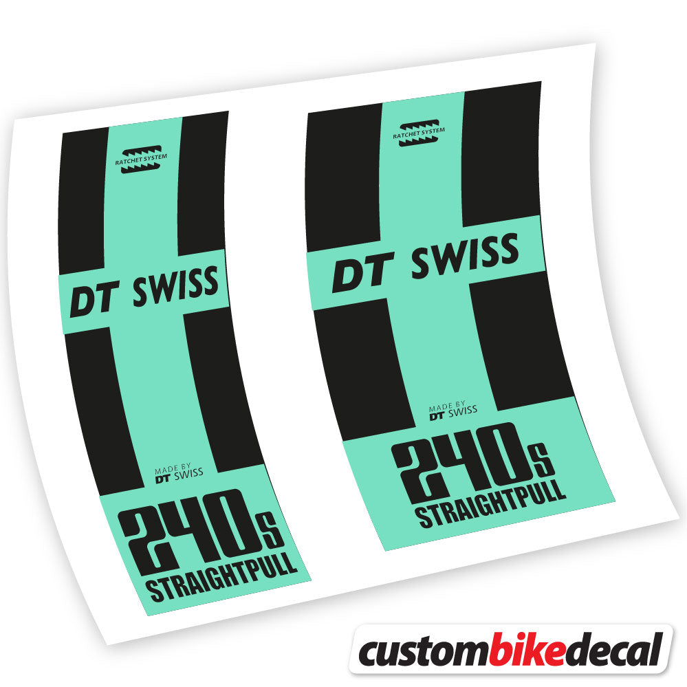 Vinyl-Aufkleber kompatibel mit DT Swiss 240 Straightpull Hub – benutzerdefinierte Hub-Aufkleber
