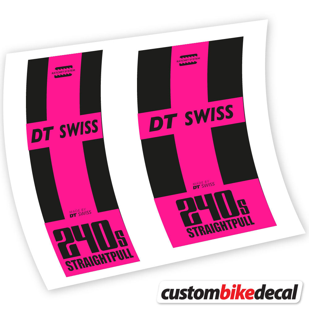 Vinyl-Aufkleber kompatibel mit DT Swiss 240 Straightpull Hub – benutzerdefinierte Hub-Aufkleber