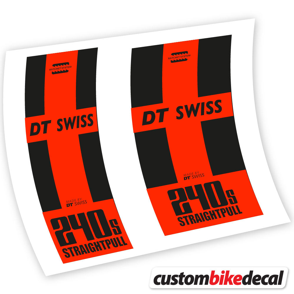 Vinyl-Aufkleber kompatibel mit DT Swiss 240 Straightpull Hub – benutzerdefinierte Hub-Aufkleber