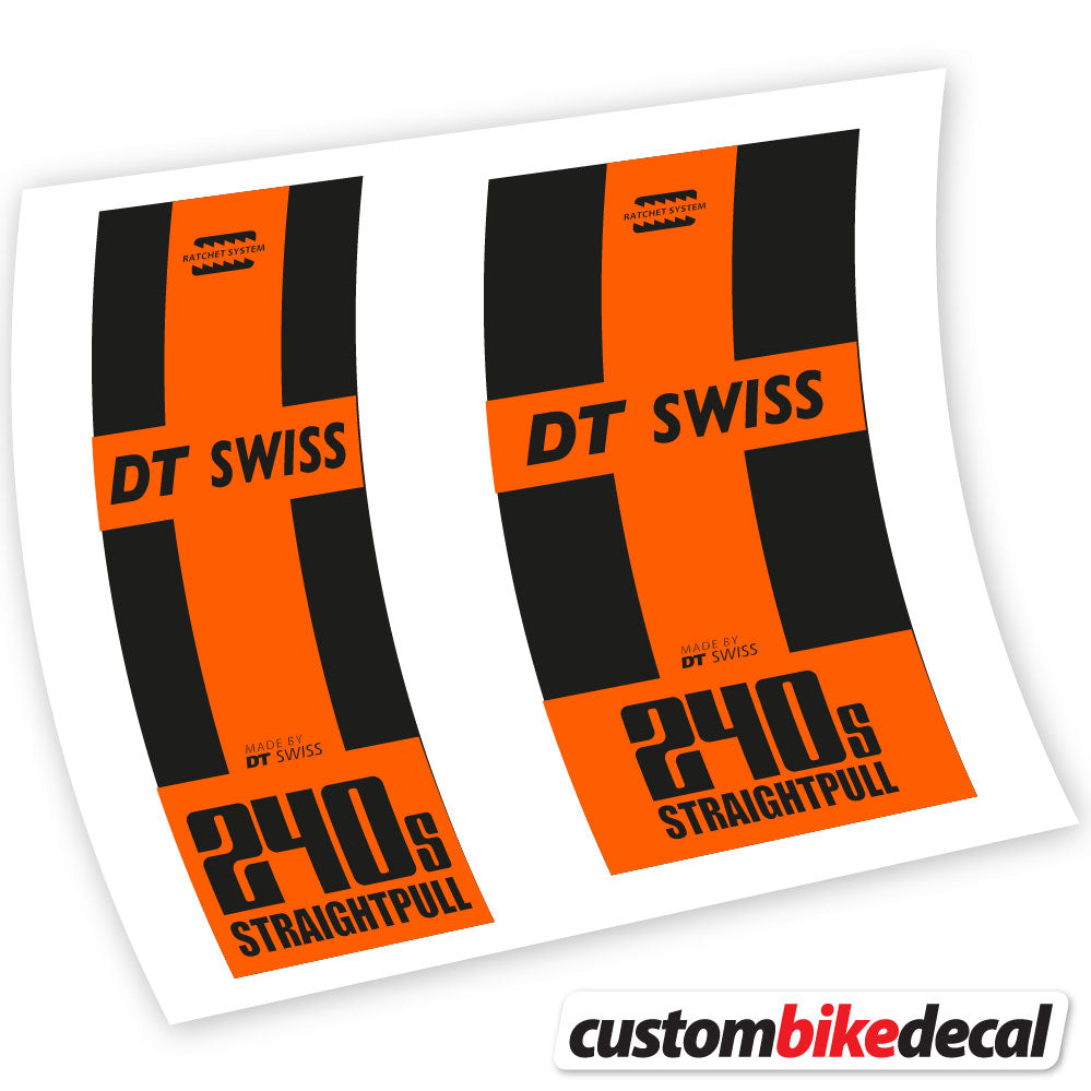 Vinyl-Aufkleber kompatibel mit DT Swiss 240 Straightpull Hub – benutzerdefinierte Hub-Aufkleber