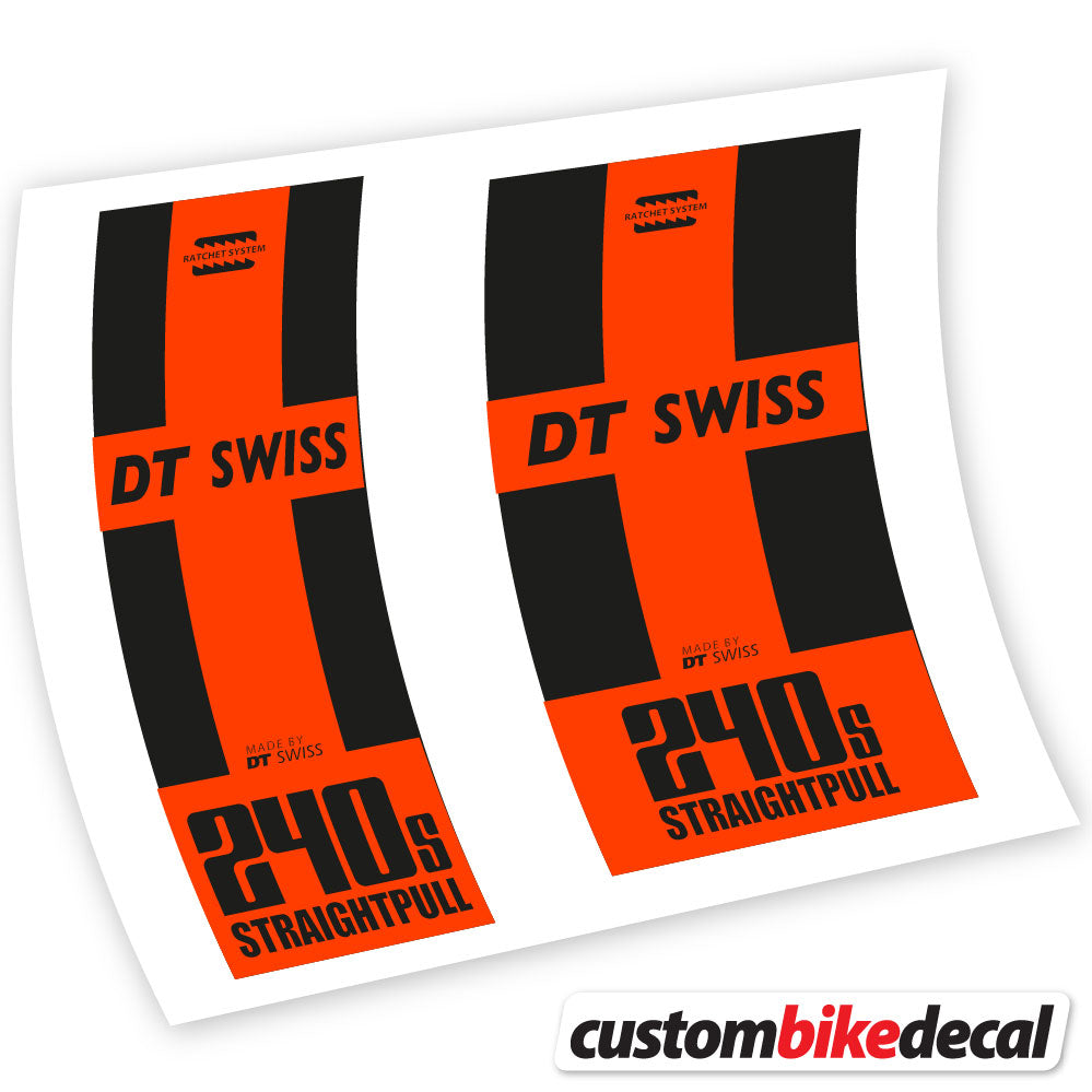 Vinyl-Aufkleber kompatibel mit DT Swiss 240 Straightpull Hub – benutzerdefinierte Hub-Aufkleber