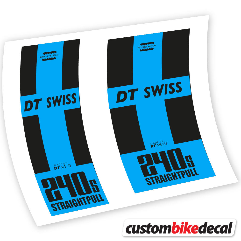 Vinyl-Aufkleber kompatibel mit DT Swiss 240 Straightpull Hub – benutzerdefinierte Hub-Aufkleber