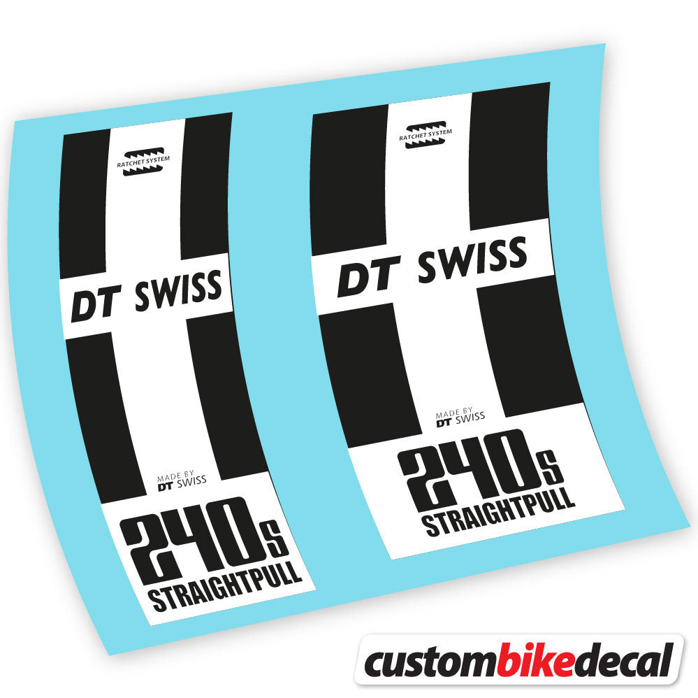 Vinyl-Aufkleber kompatibel mit DT Swiss 240 Straightpull Hub – benutzerdefinierte Hub-Aufkleber