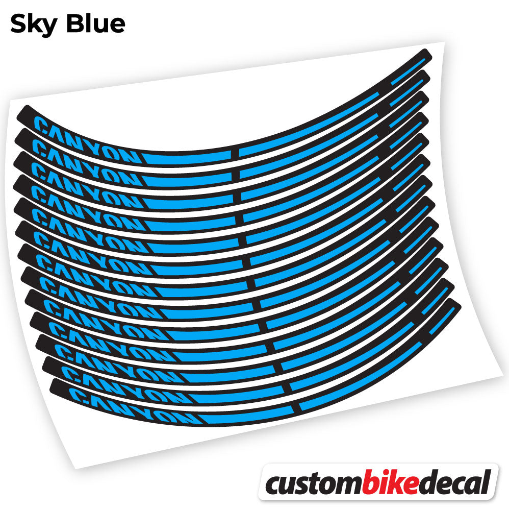 Aufkleber, Canyon, Mountainbikes, Vinyl