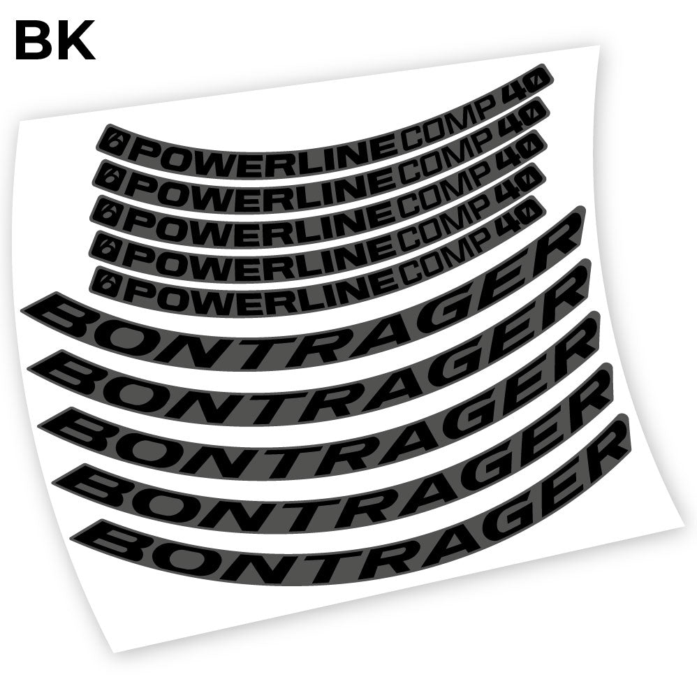 Decal Bontrager Powerline Comp 40, Mountain Wheel Bikes sticker vinyl