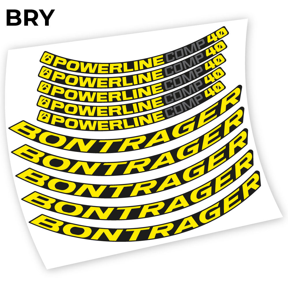 Decal Bontrager Powerline Comp 40, Mountain Wheel Bikes sticker vinyl