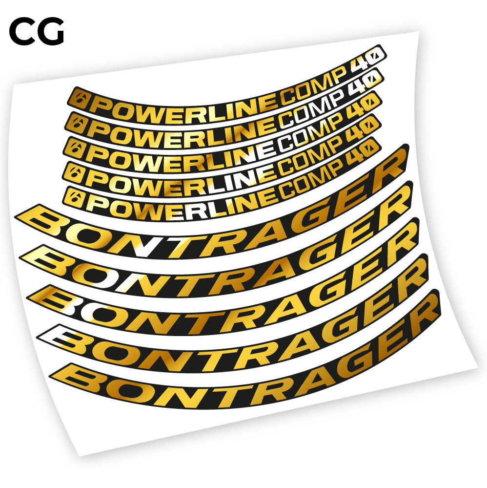 Decal Bontrager Powerline Comp 40, Mountain Wheel Bikes sticker vinyl