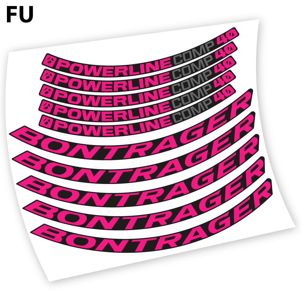 Decal Bontrager Powerline Comp 40, Mountain Wheel Bikes sticker vinyl