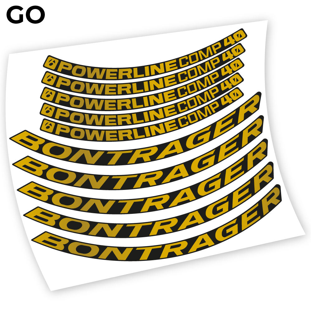 Decal Bontrager Powerline Comp 40, Mountain Wheel Bikes sticker vinyl