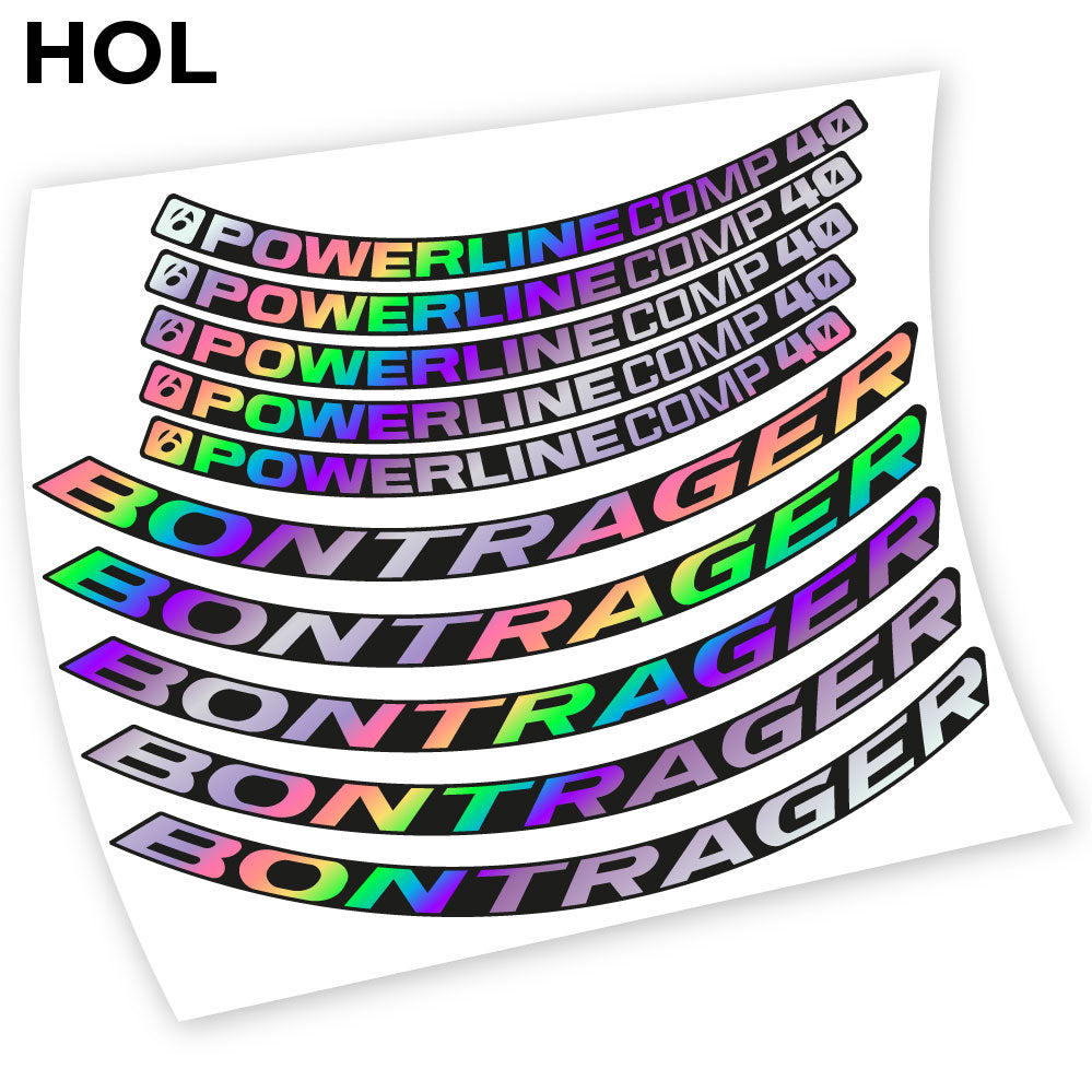 Decal Bontrager Powerline Comp 40, Mountain Wheel Bikes sticker vinyl