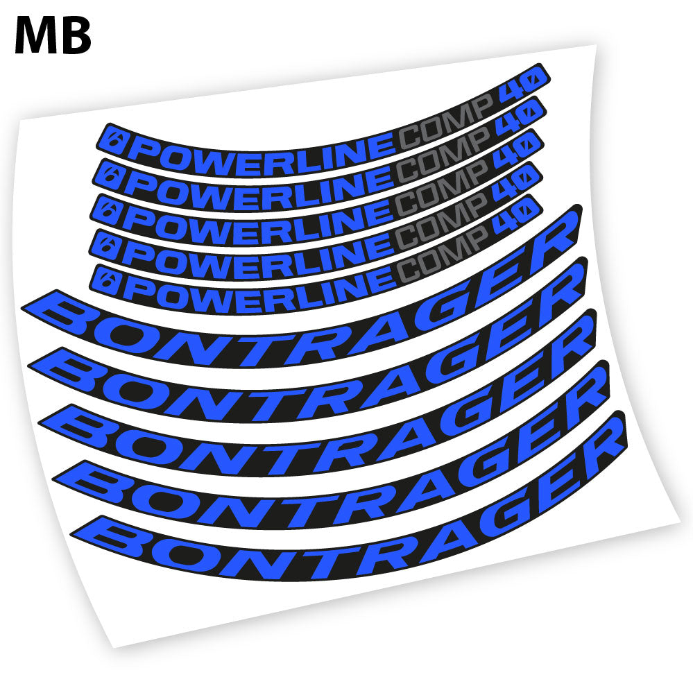Decal Bontrager Powerline Comp 40, Mountain Wheel Bikes sticker vinyl