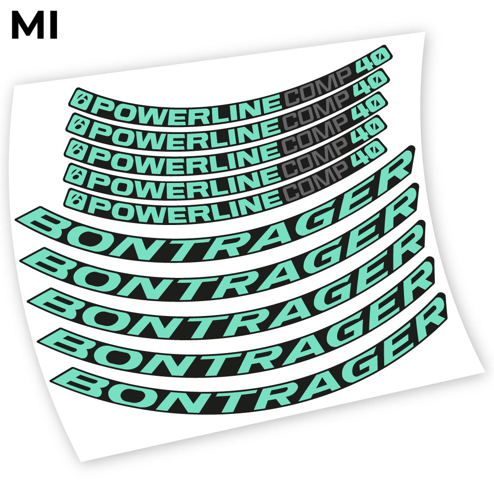 Decal Bontrager Powerline Comp 40, Mountain Wheel Bikes sticker vinyl