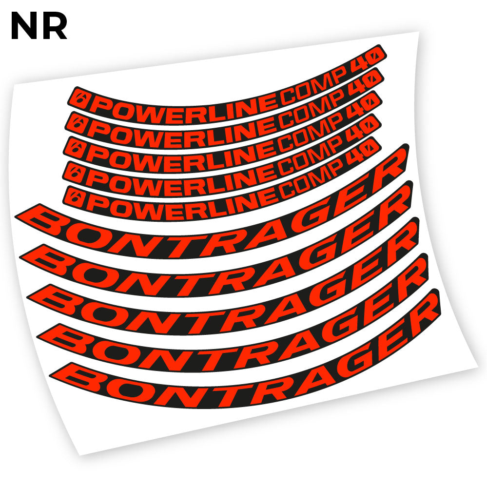 Decal Bontrager Powerline Comp 40, Mountain Wheel Bikes sticker vinyl