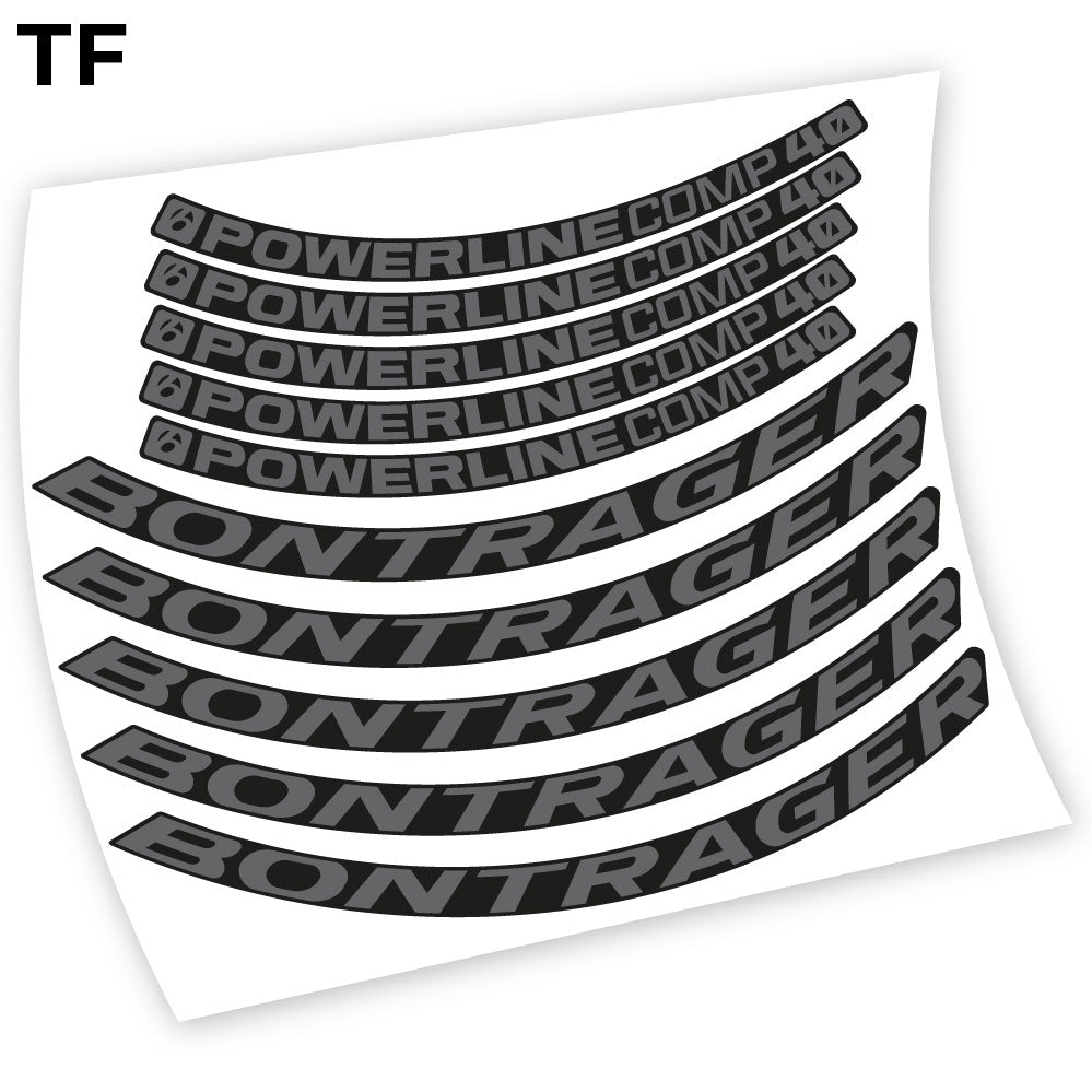 Decal Bontrager Powerline Comp 40, Mountain Wheel Bikes sticker vinyl