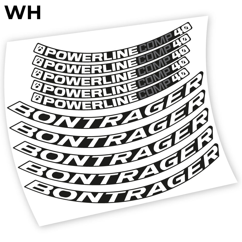 Decal Bontrager Powerline Comp 40, Mountain Wheel Bikes sticker vinyl