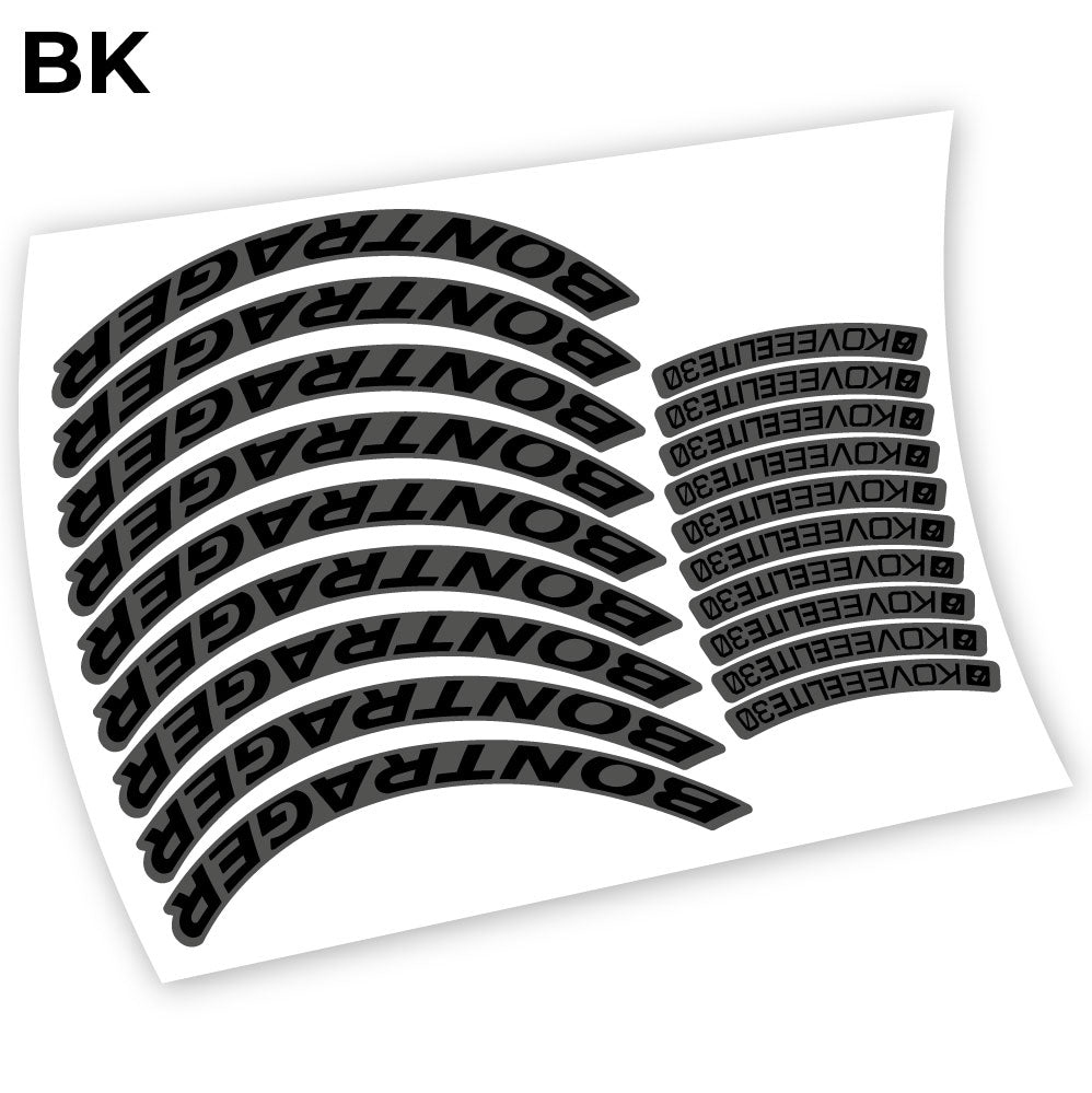 Aufkleber Bontrager Kovee Elite 30, Mountainbike-Aufkleber Vinyl