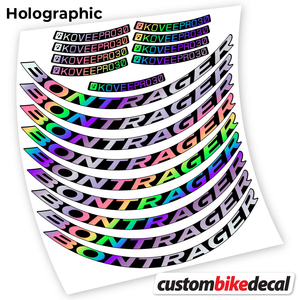 Aufkleber, Bontrager Kovee PRO 30, Mountainbike-Aufkleber, Vinyl