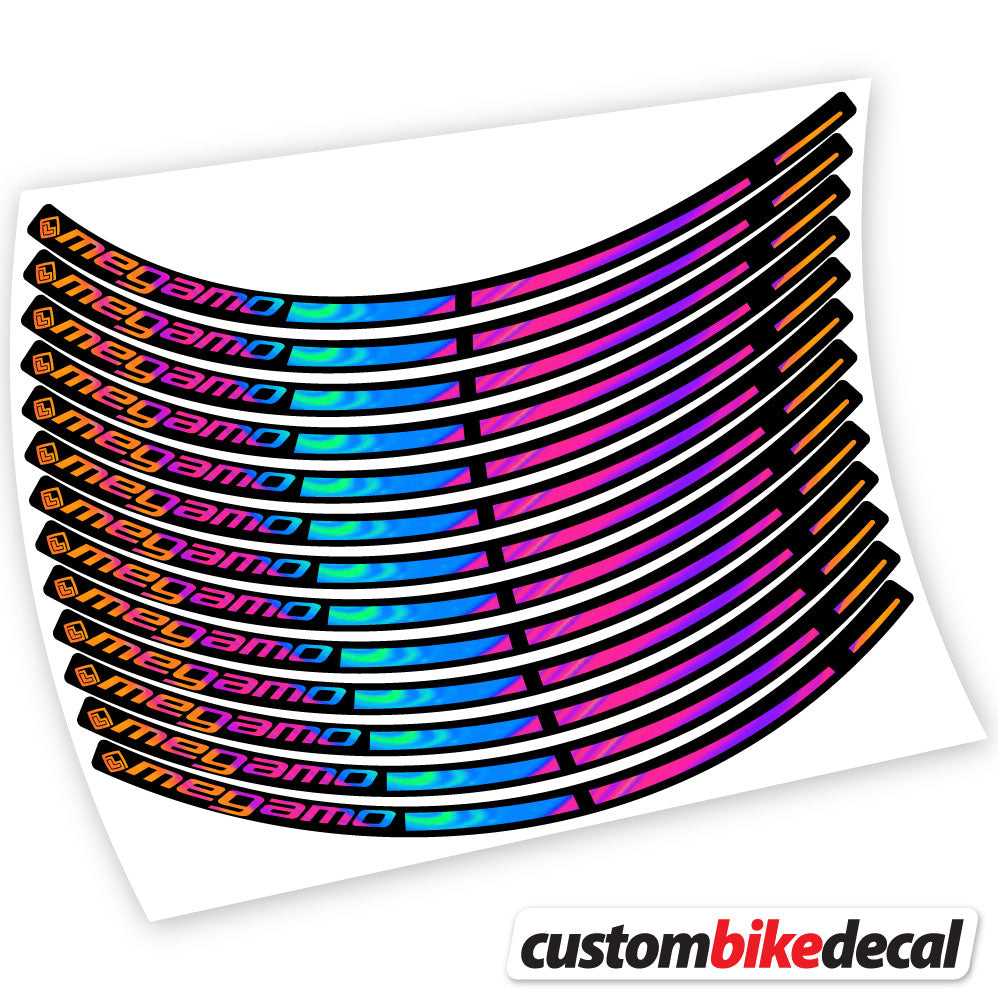 Aufkleber, Megamo, Mountainbike-Aufkleber, Vinyl