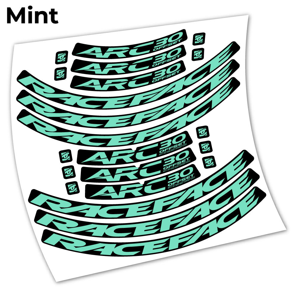 Aufkleber Raceface ARC30 Offset 2021 Sticker Vinyl