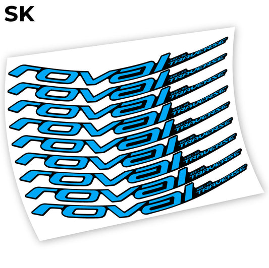 Aufkleber, Roval Traverse Alloy 2019, Mountainbike-Aufkleber, Vinyl