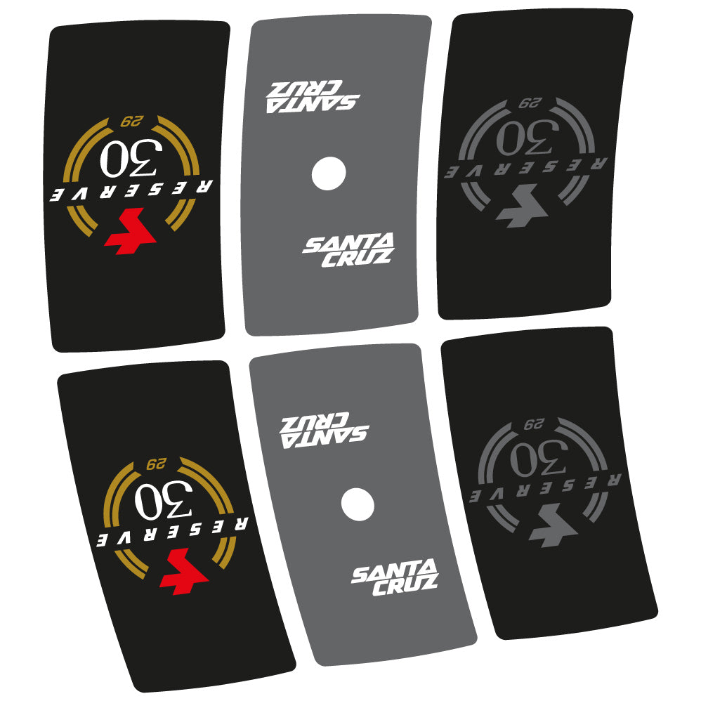 Decal Santa Cruz Reserve 30, MTB Wheel 29, Bike sticker vinyl