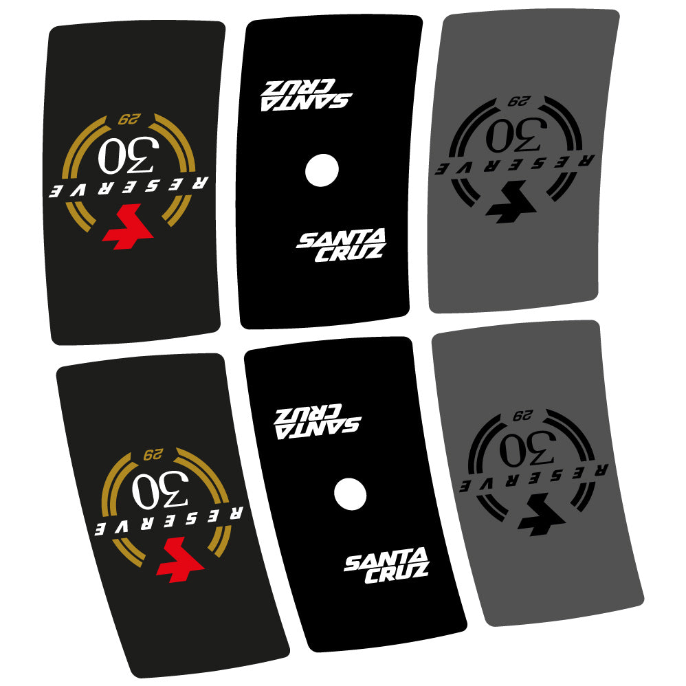 Decal Santa Cruz Reserve 30, MTB Wheel 29, Bike sticker vinyl