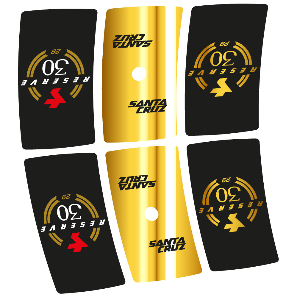 Decal Santa Cruz Reserve 30, MTB Wheel 29, Bike sticker vinyl
