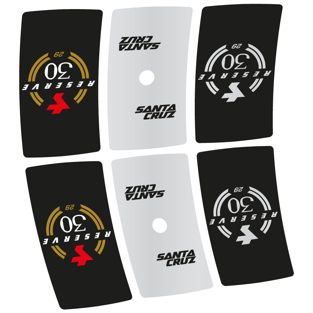 Decal Santa Cruz Reserve 30, MTB Wheel 29, Bike sticker vinyl