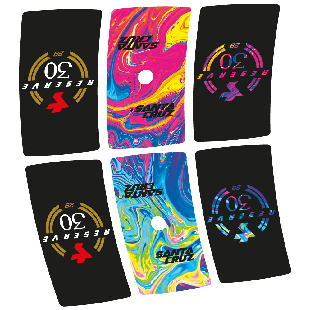 Decal Santa Cruz Reserve 30, MTB Wheel 29, Bike sticker vinyl