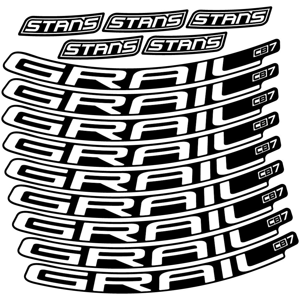 Aufkleber Stans Notubes Grail CB7, Mountain Wheel, Sticker Vinyl