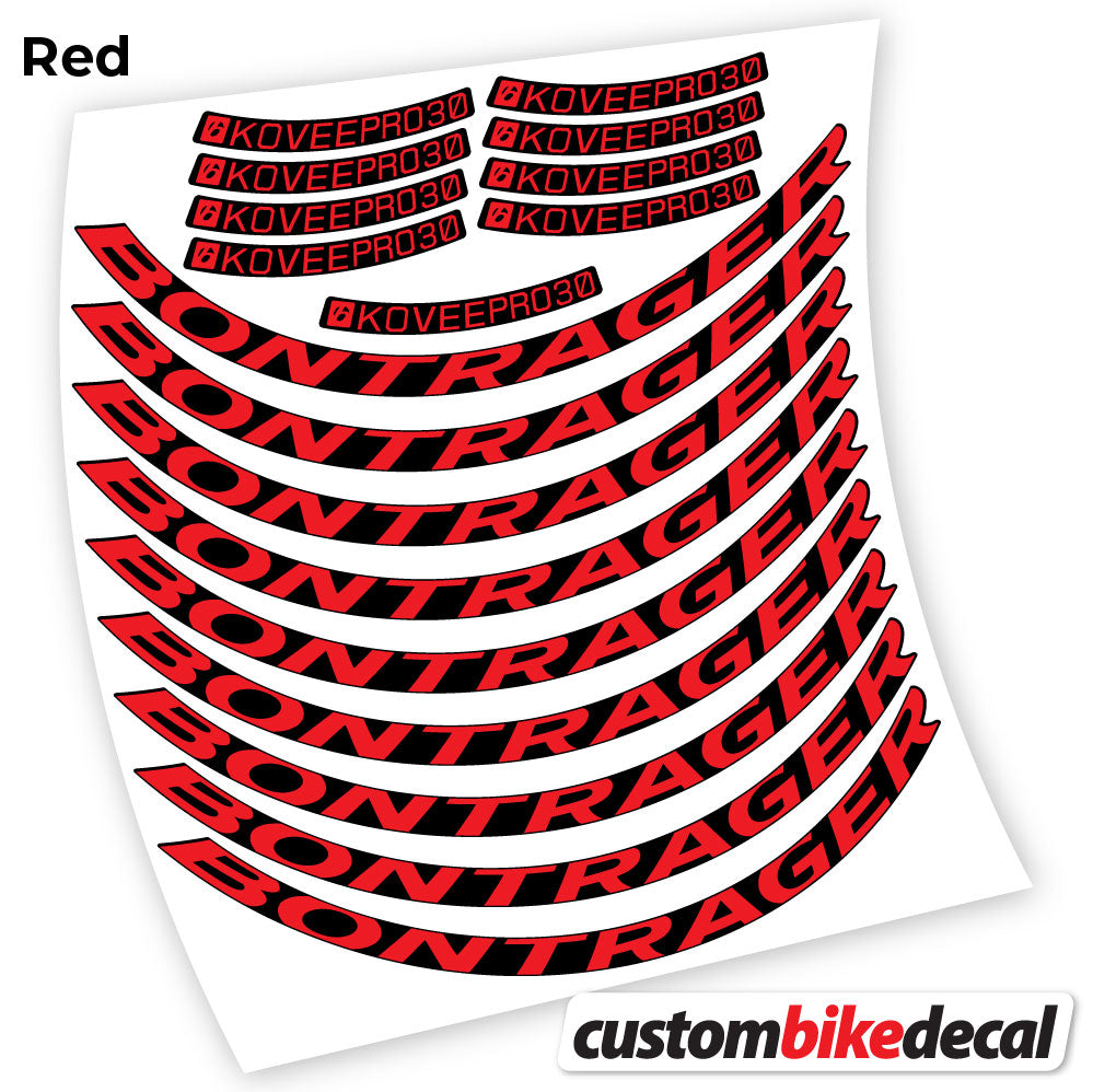 Aufkleber, Bontrager Kovee PRO 30, Mountainbike-Aufkleber, Vinyl