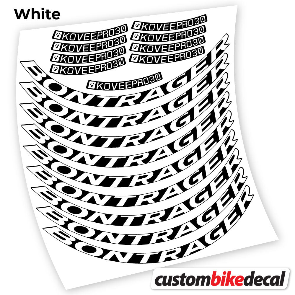 Aufkleber, Bontrager Kovee PRO 30, Mountainbike-Aufkleber, Vinyl