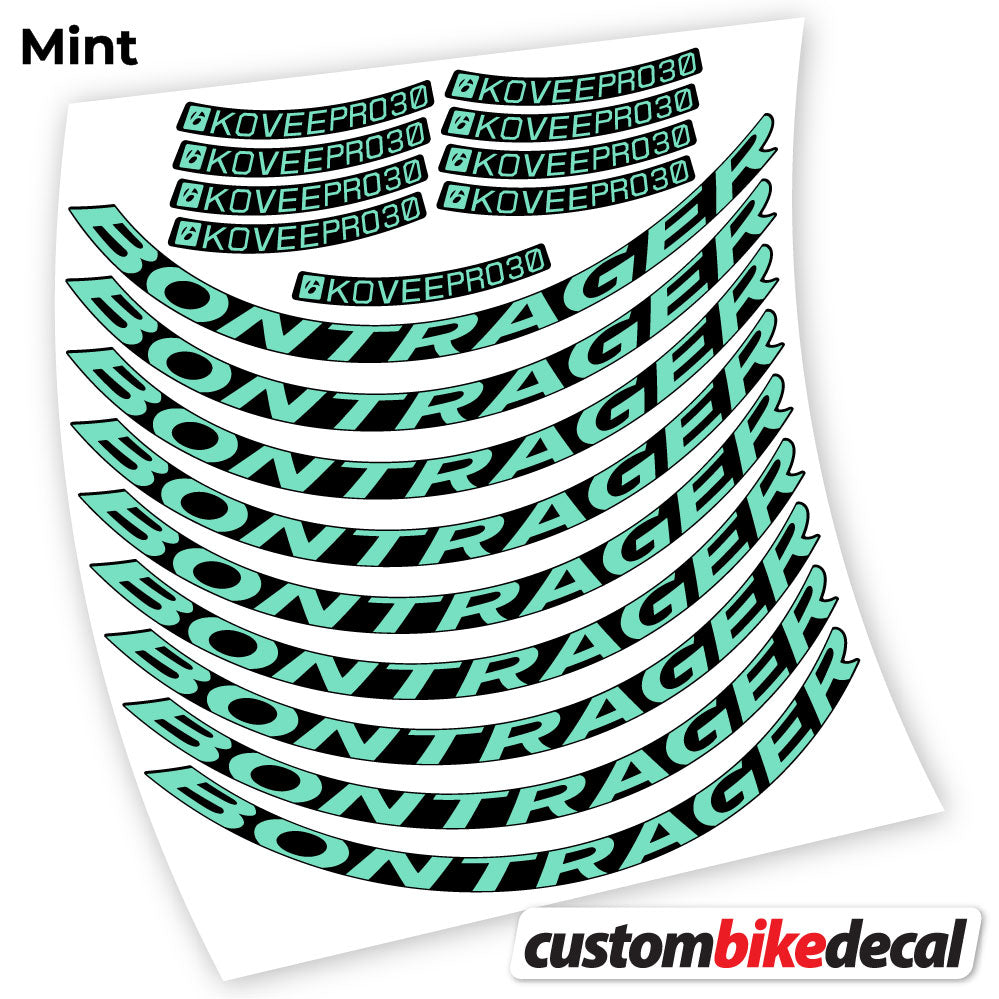 Aufkleber, Bontrager Kovee PRO 30, Mountainbike-Aufkleber, Vinyl