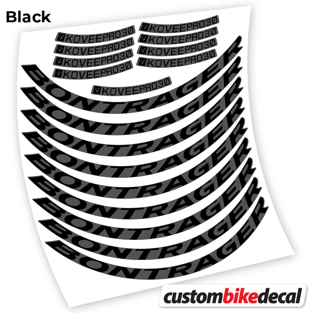 Aufkleber, Bontrager Kovee PRO 30, Mountainbike-Aufkleber, Vinyl
